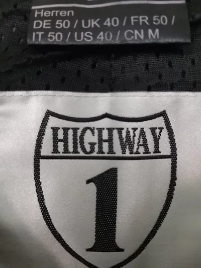 Highway 1 Lederhose Herren Größe 50 Schwarz Sportlich