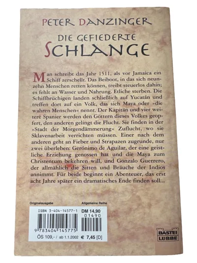Die Gefiederte Schlange Bastei Lübbe Abenteuerroman Geschichte Maya