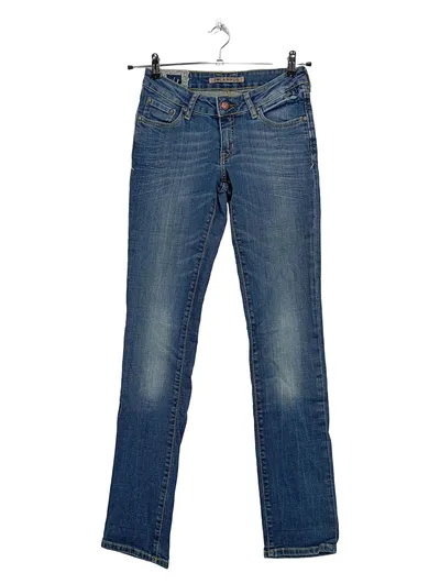 Campus Damen Jeans Regular Fit Blau W27 L32 Baumwolle Stretch