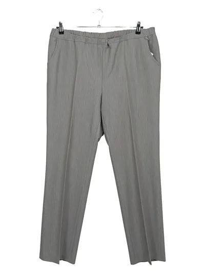 TONI Relaxed Damen Anzughose Gr. 48 Grau Meliert Stretch Business