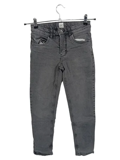 L&D Kinder Jeans Hose Gr. 146 Grau Stretch Skinny Casual