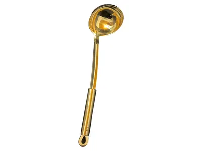 Nirosta Suppenkelle Schöpfkelle Edelstahl Modern Gold Küchenhelfer