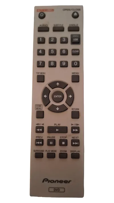 Pioneer DVD Fernbedienung Original Grau