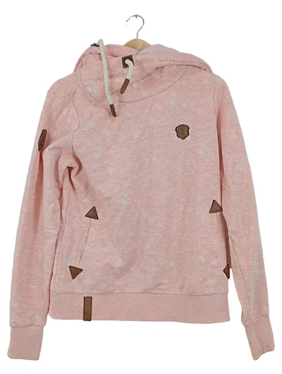 Naketano Damen Hoodie Kapuzenpullover Rosa Palmen Gr. L
