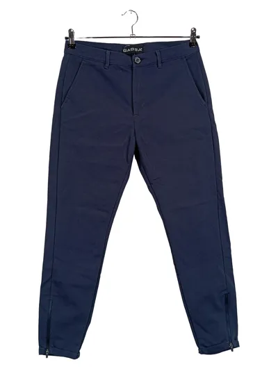 Gabba Herren Stoffhose Modern Blau Gr. M Reißverschluss-Details
