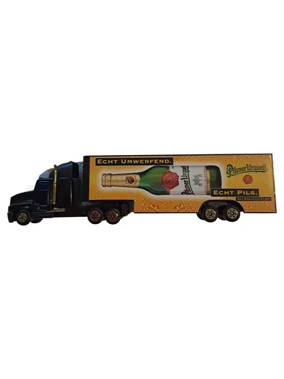 Pilsner Urquell Modell LKW Sattelzug Werbemodell 18cm Mehrfarbig