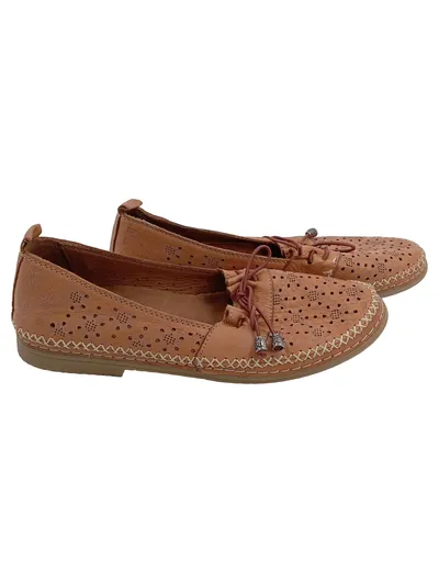 Edsor Kronen Madori Ballerinas Herren Braun Gr. 50, L Casual Leder