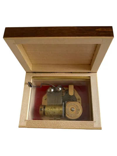 Reuge Deko Spieluhr Holz Braun Klassisch Boléro M.Ravel Musikbox