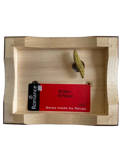 Reuge Deko Spieluhr Holz Braun Klassisch Boléro M.Ravel Musikbox