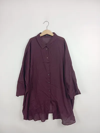 someday. Damen Freizeithemd Rot Gr. 42/XL Casual
