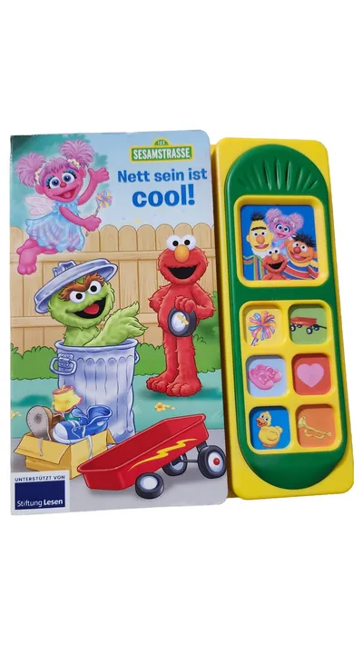 Sesamstraße Soundbuch Nett sein ist cool! Activity Buch mit Spielzeug