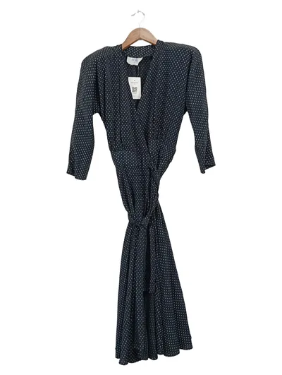Wallis Wickelrock Damen Schwarz Punkte Midi 38/M Polyester Schleife