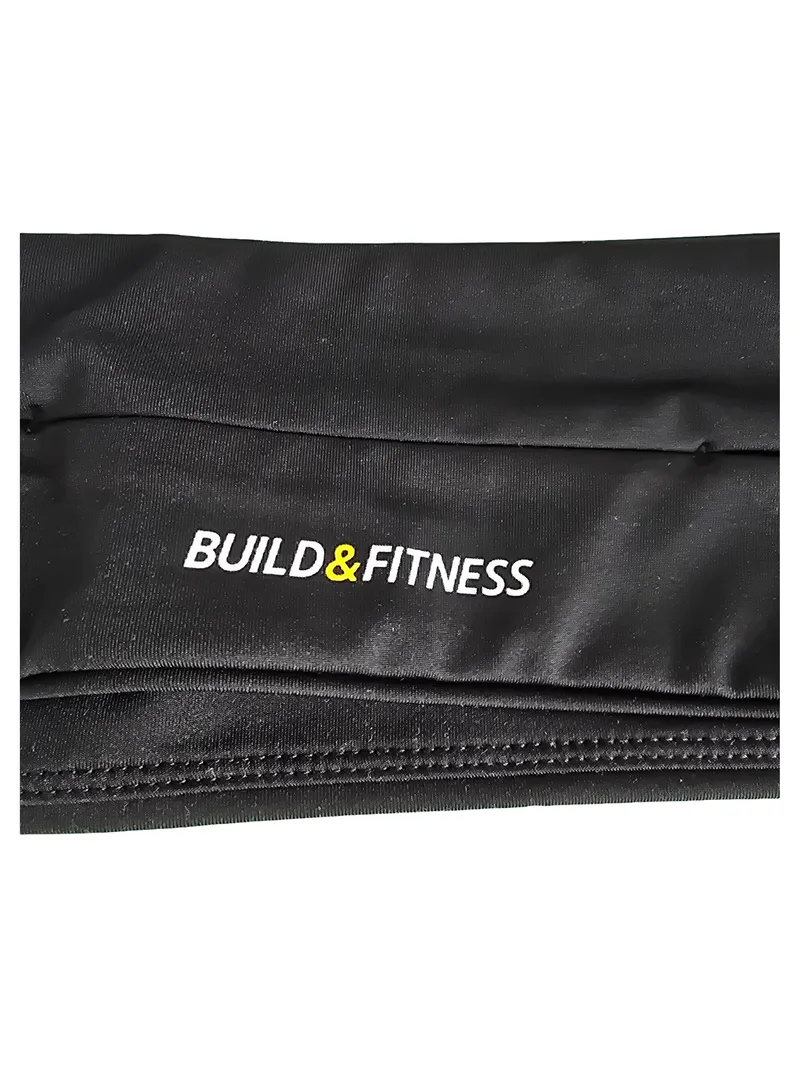 Build & Fitness Laufgürtel Bauchtasche Schwarz Sportlich Handy Gürteltasche 2