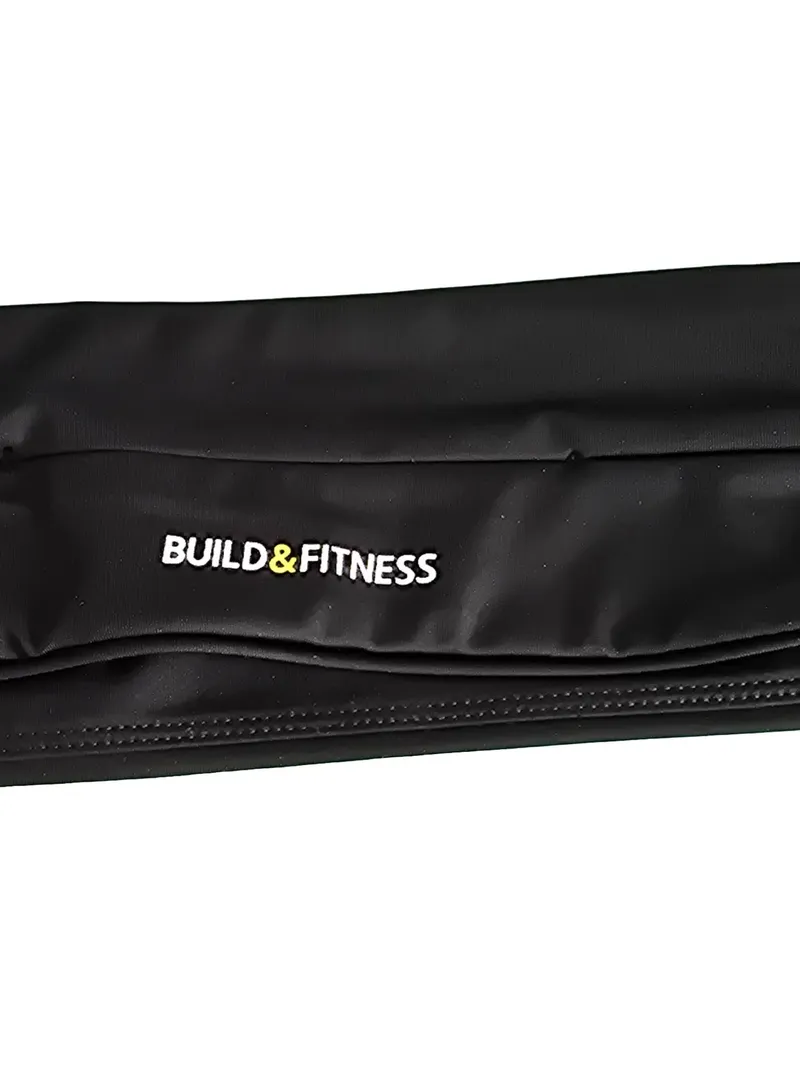 Build & Fitness Laufgürtel Bauchtasche Schwarz Sportlich Handy Gürteltasche 3