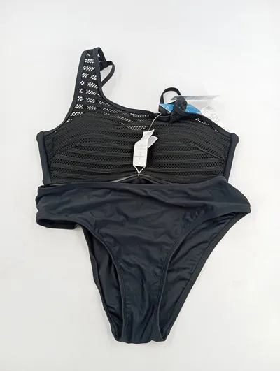 Cupshe Damen Bikini Set Schwarz Gr. S Modern Bademode Zweiteiler
