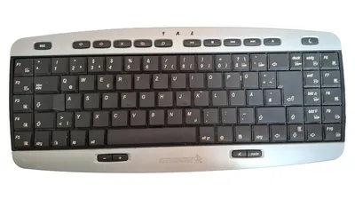 CHERRY Tastatur Silber Multimedia Kompakt PC Computer Desktop