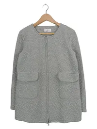 Bellybutton Damen Steppjacke Gr. 40/L Grau Casual Reißverschluss 1