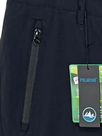 Polarino Herren Outdoorhose Zip-Off Gr. 52 Schwarz Wanderhose Trekkinghose