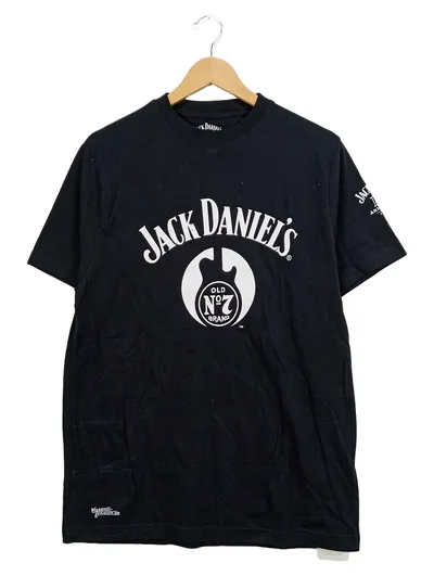 Jack Daniel's Old No. 7 Brand T-Shirt Herren L Schwarz Logo-Print Casual