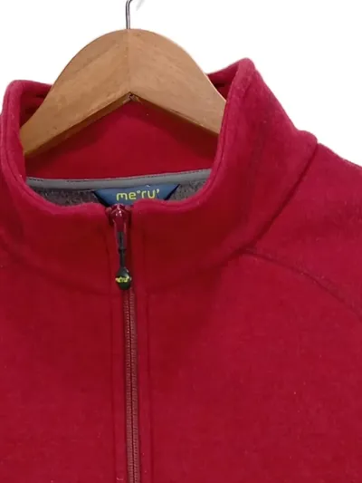 Meru Fleecejacke Damen Gr. 44 Rot Outdoor