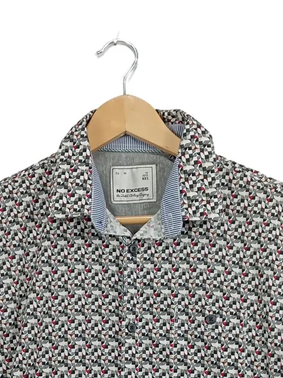 No Excess Herren Freizeithemd Kurzarm Mehrfarbig Gr. 48/M Casual