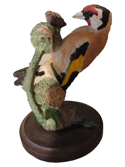 Eaglemoss Dekofigur Distelfink Vogel Stieglitz Mehrfarbig Naturbezogen