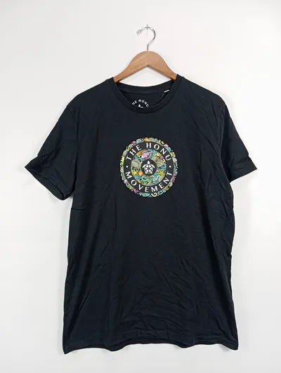 The Honu Movement Herren T-Shirt Schwarz XL Casual Logo-Print