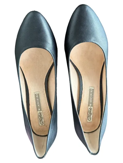 Buffalo London Klassische Pumps Damen Leder Schwarz Gr. 37 Business Elegant