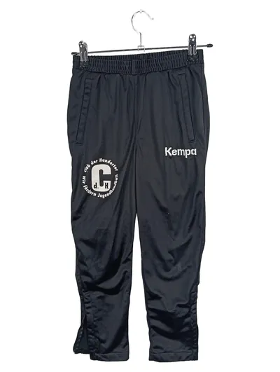 Kempa Kinder Jogginghose Sport Polyester Logo Print Schwarz Gr. 128