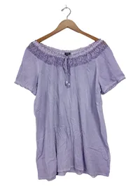 Bexleys Woman Freizeitkleid Damen Gr. 44 XXL Lila Casual Rüschen 1