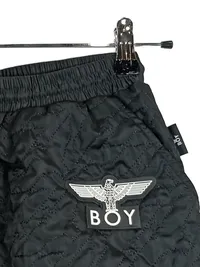 BOY London Damen Jogginghose S Schwarz Sportlich Gesteppt Logo 2