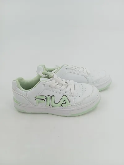 FILA Damen Sneaker low weiß Gr. 36 sportlich Synthetik Schnürung Freizeit