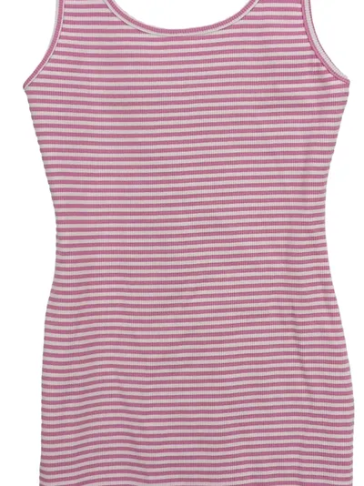 Tommy Jeans Damen Freizeitkleid gestreift Pink Weiß Gr. S