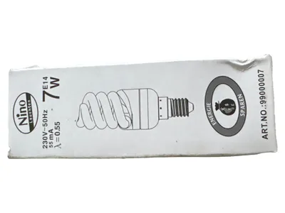 Nino Leuchten Energiesparlampe 7W E14 Leuchtmittel 99000007 Weiß