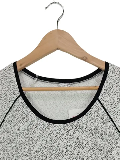 Prénatal Damen T-Shirt Gr. 38/M Weiß mit Punkten Casual Kurzarm