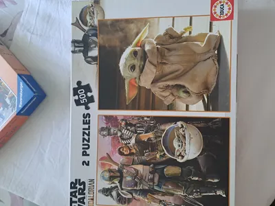 Educa Star Wars The Mandalorian 2 Puzzles je 500 Teile Baby Yoda Grogu