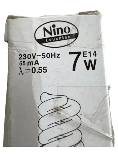 Nino Leuchten Energiesparlampe 7W E14 Leuchtmittel Lampe 99000007