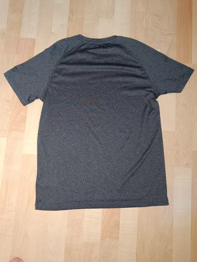 Energetics Sport Shirt Herren Gr. 38/XXS Grau Kurzarm Laufshirt