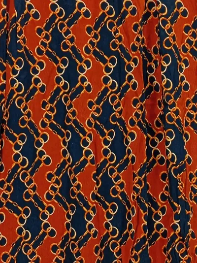 Maison 123 Damen Faltenrock Gr. 38/M Mehrfarbig Grafisch Modern Viskose Midirock