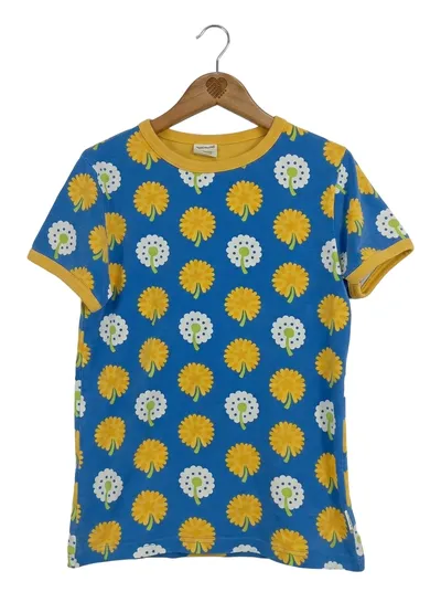 Maxomorra Kinder T-Shirt Löwenzahn Muster Gr. 130-140 Mehrfarbig Baumwolle
