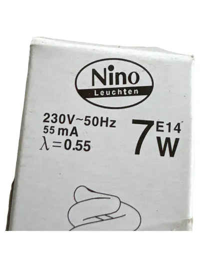 Nino Energiesparlampe 7W E14 Leuchtmittel Sparlampe