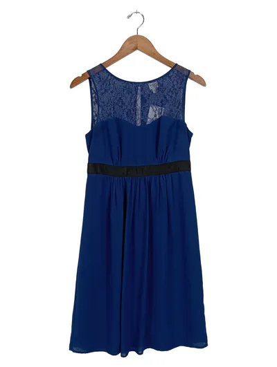 1.2.3 Paris Damen Cocktailkleid Gr. 34 Blau Spitze Elegant Festlich