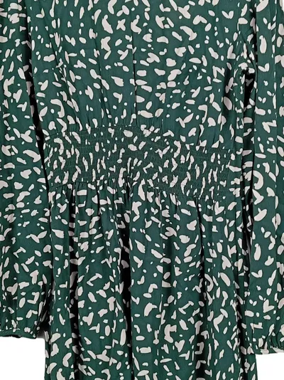 Apricot Damen Freizeitkleid Grün Abstrakt Muster Gr. 36/S