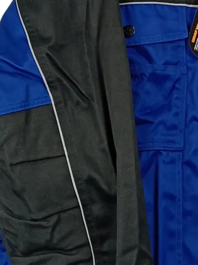 Qualitex Arbeitsjacke Herren Blau Schwarz Gr. 2XL Bundjacke Berufsjacke