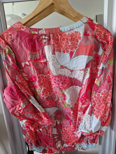 Sandwich Damen Bluse 36 S Mehrfarbig Blumenmuster 3/4-Arm Casual