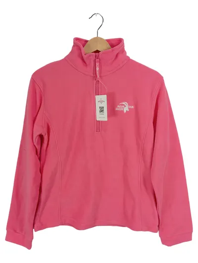 Mountain Guide Damen Fleecepullover Pink Gr. XL Logo Print Outdoor