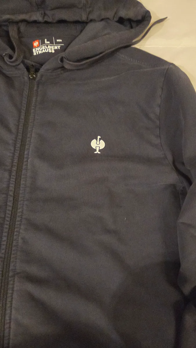 Engelbert Strauss Herren Sweatjacke Kapuzenjacke Hoodie Gr. L Grau 6