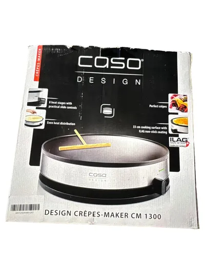 CASO DESIGN Crêpes Maker CM 1300 Silber Antihaftbeschichtung
