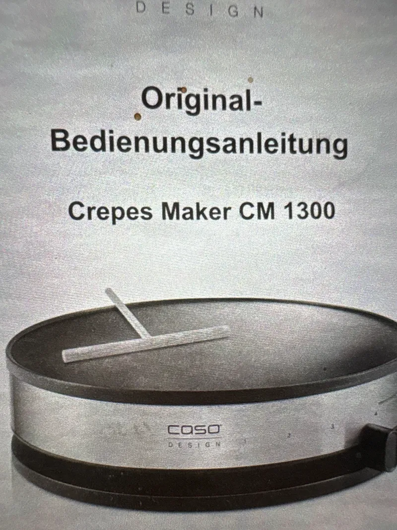 CASO DESIGN Crêpes Maker CM 1300 Silber Antihaftbeschichtung 4