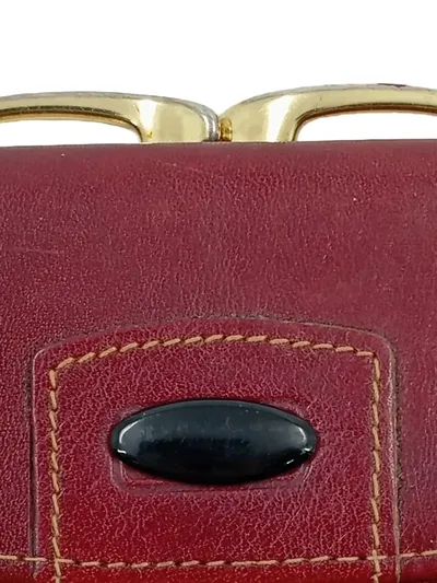 mano Damen Geldbörse Leder Bordeaux Portemonnaie Münzfach Bügelverschluss